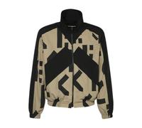 Monogram Patchwork Zip-Up Sweatshirt - male - Kenzo - Zip-throughs - Black - S - Sweatshirts & Hoodies S