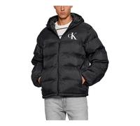 Monogram Puffer Jacket with Hood - male - Calvin Klein Jeans - Winter Jackets - Black - L - Jackets L