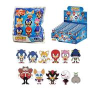 Monogram Sonic the Hedgehog - 3D Foam Figural Bag Clip in Blind Bag - Keychain - Sonic Tails, Knuckles, Amy and More..., Multicolor, 2.5"