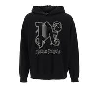 Palm Angels Monogram Statement Logo Black Hoodie
