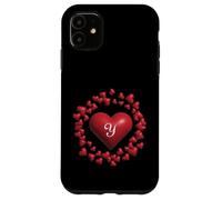 Monogram Y - Heart Wreath Shape Design v2 Case for iPhone 11