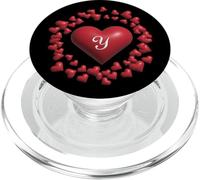 Monogram Y - Heart Wreath Shape Design v2 PopSockets PopGrip for MagSafe