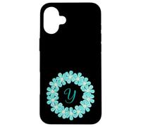 Monogram Y Initial Lei Inspired Pretty Circle Design Case for iPhone 16 Plus