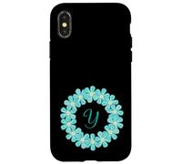 Monogram Y Initial Lei Inspired Pretty Circle Design Case for iPhone X/XS