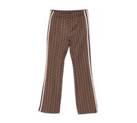 Monogrammed Flared Joggers- female- Lacoste- Sweatpants- Brown- M- Trousers M