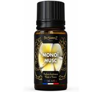 Monoi Musk Perfume Concentrate 10ml - PerSistenZ Paris | Room Fragrance for Home, Car, Diffuser, Linen & DIY, Exotic Tiaré Flower Scent, Made in France