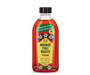 Monoi Tiki Tahiti Tiare Bronzant Sun Tan Oil Spf3 120ml