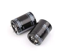 MONOJLY 2pcs 10000uF 35V Radial Aluminium Electrolytic Capacitors 25x40mm