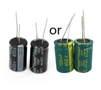 MONOJLY 2Pcs Aluminum Electrolytic Capacitor 120uF 400V 18x30mm Radial 400V120uF