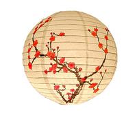 MONOJLY Hanging White Paper Lamps Lamp Shade Paper Lantern Oriental Style Light Decoration Plum Blossom Fine Workmanship Gift