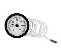 MONOJLY Thermometer Professional Dial Thermometer Capillary Temperature Gauge 0-120℃ water & oil with 1m Sensor