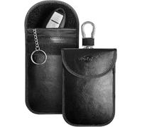 MONOJOY 2 X Car Key Signal Blocker Pouch, Faraday Bag for Car Keys, RFID Key Pouch, Keyless Signal Blocking Key Case, Anti-Theft Remote Entry Smart Fobs Protection
