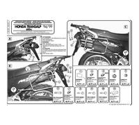 MONOKEY SIDE TRUNK RACK HONDA XL 600V TRANSALP `94-99 - ALSO FOR MONOKEY RETRO-F