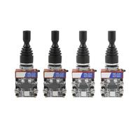 Monolever Joystick Switch 22mm Joystick Switch Momentary 4 position 4NO self Latching Spring Return Wobble Stick Monolever Rocker Cross Switch HKL-C24(HKL-C24 Self reset)