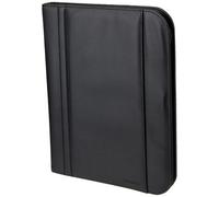 Monolith 2754 A4 Zip Fastening Folio Case - Black