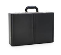 Monolith Leather Look Expandable Attache Case PVC Black