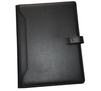 Monolith A4 Conference Folder and Pad Leather Look Black 2900