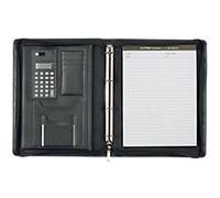 Monolith Deluxe Zip Folder A4 Faux Leather Black 2827