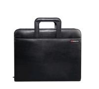 Monolith Drop Handle Leather Office Look Ring Document Handle Binder Black 2791