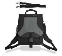 Monolith Multifunctional Nylon Laptop Backpack Black and Grey