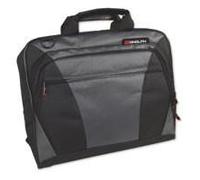 Monolith Nylon Laptop Messenger Bag Black and Grey 2400. SKU F1002
