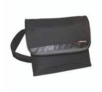 Masters Computer Messenger Bag Nylon Flap-Over With Padded Laptop Section Black And Grey Ref 2386