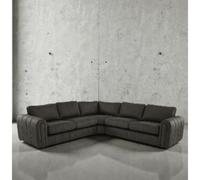 Monolith Large Corner Sofa Black Fulback