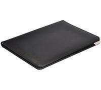 Monolith Leather Conference Folder with A4 Pad - Black | Writing case in black including pad for notes and documents