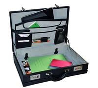 Monolith Leather Look Expandable Attache Case PVC Black 2350