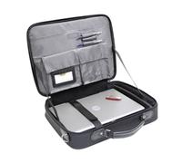 Masters Computer Case Monolith Nylon – Organiser, Document Pocket, PU Trim – 17.4 inch Black