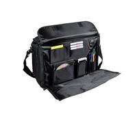 Monolith Polycanvas Pilot Case with Organiser Compartment Black 2168