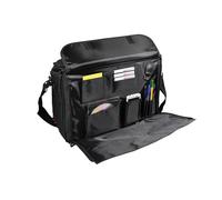 Monolith Pilot Laptop Bag Case Organiser Zip Soft Canvas Shoulder Travel 15.6