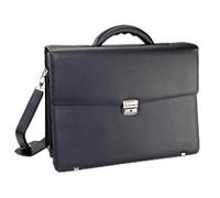 Monolith Zip Briefcase Felt, PU (Polyurethane) Leather Black 2334