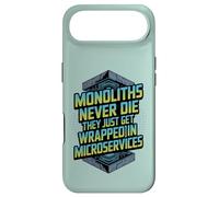 Monoliths Never Die Funny Software Architecture Developer Case for iPhone Air