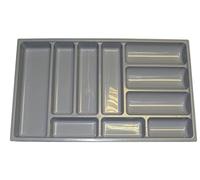 Monond PDTXCLS TANGDIAABBCC Baobang Heavy Duty 714mm x 422mm x 58mm Grey Cutlery Insert Tray to Suit 800mm Blum Tandembox Drawer