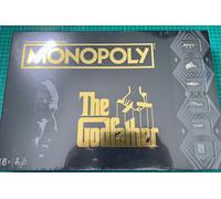 Winning Moves The Godfather Monopoly Board Game, Advance to Johnny Fontane, Kay Adams and Michael Corleone, expand your empire and trade your way to victory, 2-6 player game