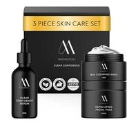 Monopoli Skin Clear Confidence Kit | Acne Serum, Face Exfoliating Pads and Cleansing Mask with BHA | Perfect Daily Skin Care for Women and Men |