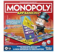 Monopoly App Banking Board Game - German Version, Modern Version of the Classic, Electronic Game for Children from 8 Years, for 2 to 6 Players