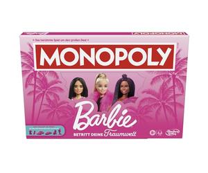 Monopoly Barbie Edition, the classic board game inspired by Barbie's dream world and her adventures, original for children and teenagers