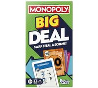 Monopoly Big Deal Card Game | Oversized Giant Large Cards for Family Fun | Ages 8+ | 2 to 5 Players | 15 Mins. | Travel Games for Children and Adults - English Version