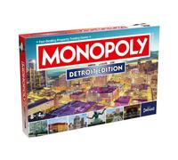 Monopoly Board Game Detroit MI Edition : 2-6 Players Family Board Games for Kids and Adults Board Games for Kids 8 and up for Kids and Adults