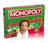 Winning Moves Elf Monopoly Board Game, Choose your festive token and advance to Santa's Workshop and Empire State Building, Save Christmas and reap the rewards, for ages 8 plus