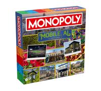 Monopoly Board Game - Mobile AL Edition: 2-6 Players Family Board Games for Kids and Adults Board Games for Kids 8 and Up Great for Game Night