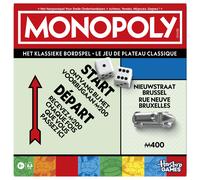 Monopoly Board Game with Storage Box and Large Size Pawns - French - Dutch Version