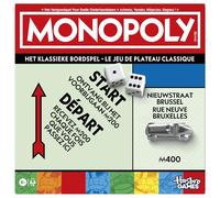 Monopoly Board Game with Storage Box and Large Size Pawns - French - Dutch Version