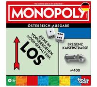 Monopoly Board Game with Storage Compartment and Larger Toy Figures - German Version