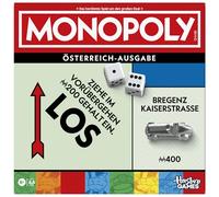 Monopoly Board Game with Storage Compartment and Larger Toy Figures - German Version