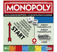 Monopoly Board Game with Storage Compartment and Larger Toy Figures - German Version