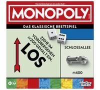 Monopoly Board Game with Storage Compartment and Larger Toy Figures - German Version