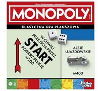 Monopoly board game with tray and larger pawns - Polish version